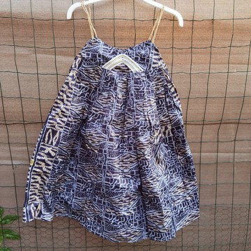 Robe africaine femme, kaba, boubou en tissu pagne Ndop Cameroun