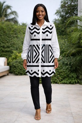 The Amani Mudcloth Shirt – Bold by Design. Calm by Nature.