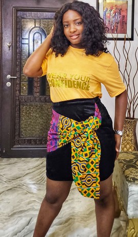 Mini-jupe à imprimés africains pour femme élégante | Occasions spéciales | Vêtements d'été| Grande taille