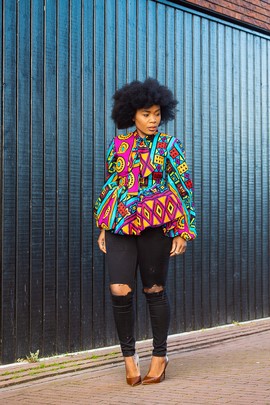 RHONDA MULTICOLOURED TOP