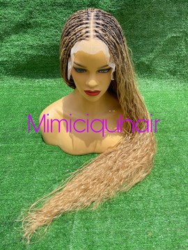 Bohemian braids braided wig (Honey Blonde)