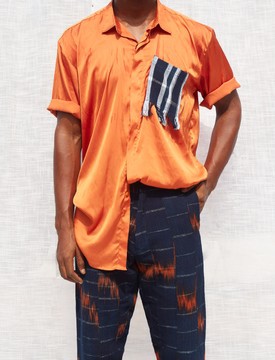 Soyayya Metallic short sleeve shirt