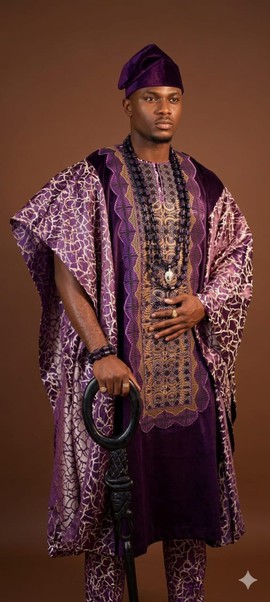 Agbada with Classic Embroidery