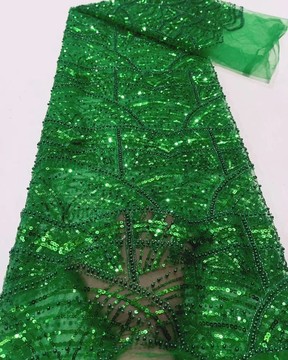 Beaded Lace fabric, luxury lace (5 yards)