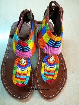 African Women gladiator sandals