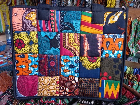 Sac à bagages, sac ankara, sac en tissu, sac de voyage