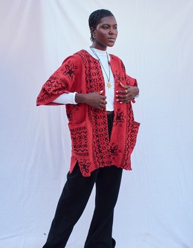 Berry Bogolan Cloak (Pre-Order)