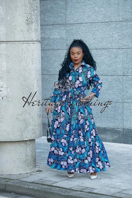 NYLAH BLUE DRESS