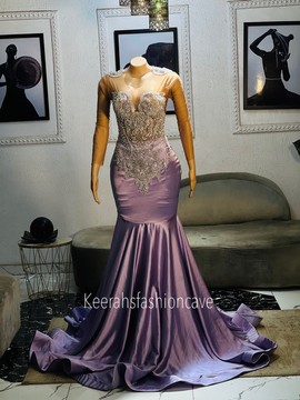 Robe de bal de soirée en satin ornée, robe de fiançailles, robe de mariée civile