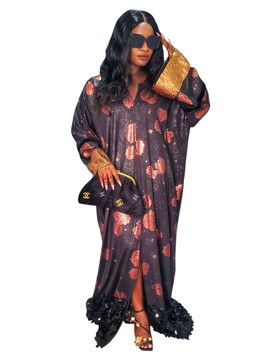 Banke African Woman Sequin Kaftan Dress For Weddings/Special occasions/Black Friday Deals