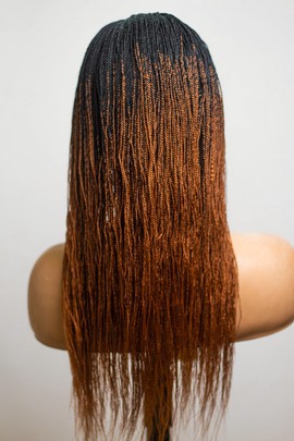 Perruque mono-pièce micro twist 22 pouces