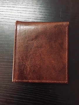 handmade real leather wallet