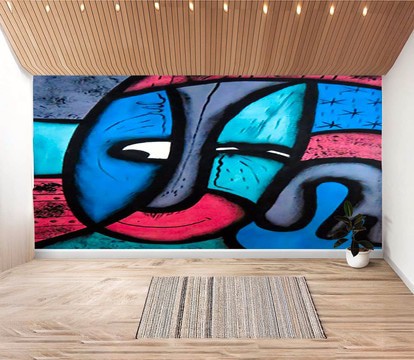 Large Abstract Ethnic Wall Art Sticker for Bedrooms