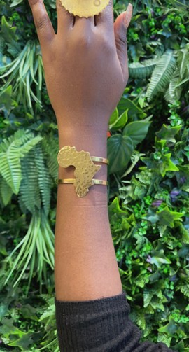 “Afrika” bronze cuff bracelet