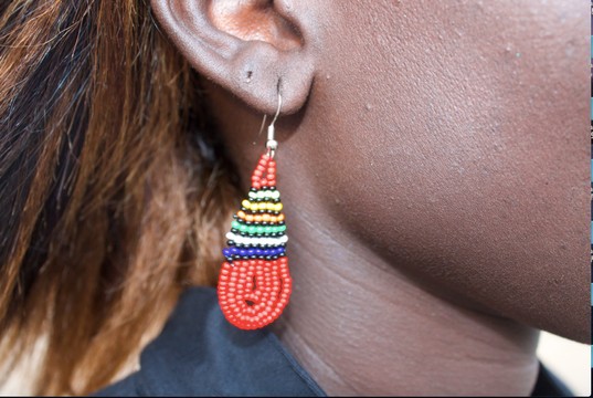 "THIATE Red" earrings