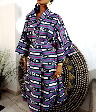 Afro Kimono coat by Ricoton