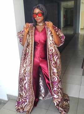 Kimono et combinaison de luxe pour femme en brocart Tolani pour mariages et occasions spéciales