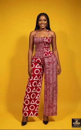 Halter smoked top and pants