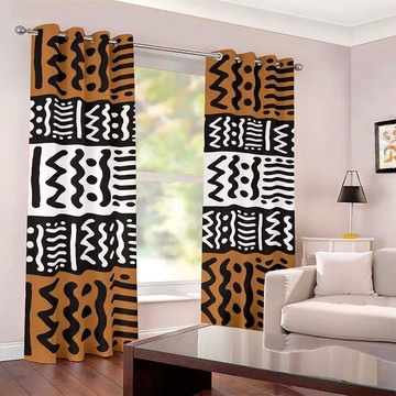 Cultural Unique Bath Mat White and Black Bathroom Rug (LARGER SIZES AVAILABLE)