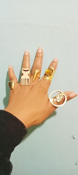 African jewellery,5 rings, bulk rings,brass rings