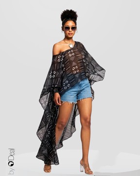 Asymmetric Chiffon Tunic