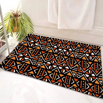 Colorful Rectangular Bath Mats Afro Chic Bathroom Rugs (LARGER SIZES AVAILABLE)