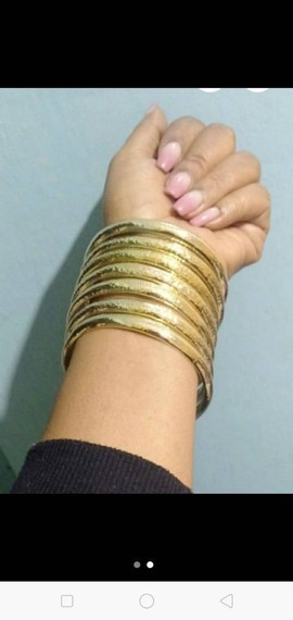 Bracelets en laiton, 7 bracelets, bijoux africains