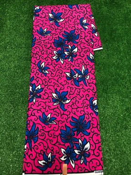 Multicolour ankara, pure cotton, 6 yards, African design