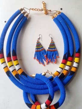 Collier / collier de perles / collier africain / cadeau pour elle / collier africain / perles zoulou