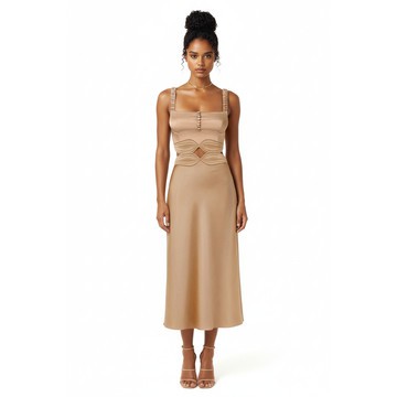 The Selima Nude Slip Dress