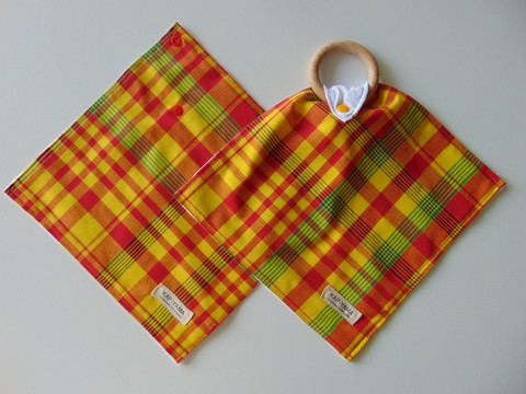 Doudou Lange Traditional Madras Teether Handmade