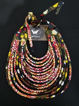 Maxi wax necklace, maasai inspiration