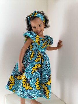 Children's blue wedding dress