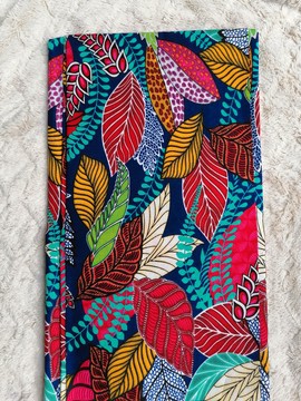Wax fabrics 100% cotton 1 yards "leaves of life"