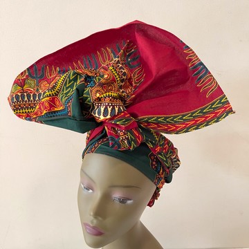 African Print Ankara Multicolor Dashiki Colorful Cotton Headwrap
