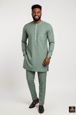 Green senator kaftan two pieces