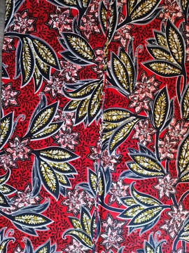 COUPON FABRIC WAX AFRICAN  PATTERN