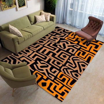 Kuba African Design Rugs | Tribal Colorful Carpet (LARGER SIZES AVAILABLE)