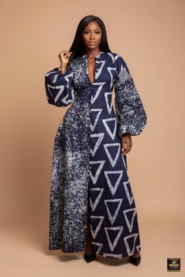 Olatundun Maxi Shirt Dress