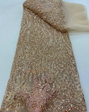 Beaded Lace fabric 5 yards