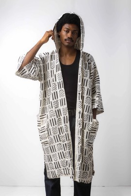 Life Hooded bogolan cloak (Pre-Order)