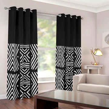 Cultural Unique Bath Mat White and Black Bathroom Rug (LARGER SIZES AVAILABLE)