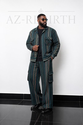 Ensemble cargo de luxe en Aso Oke
