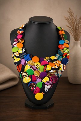Necklace wax chest pad buttons Triangular shape