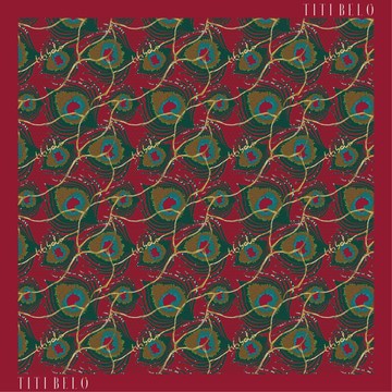 Red Kintsugi Print MT Scarf