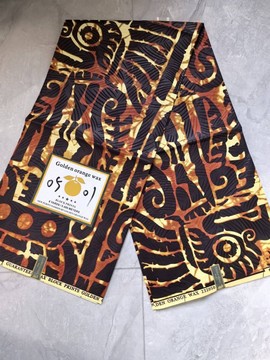 Tissu pagne Ndop Toghu Cameroun en coton léger 6 yards