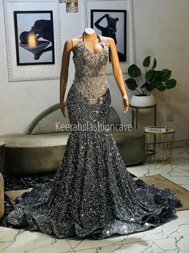 Embellished trumpet  sequin dress , prom dresses , sequin dresses, evening gowns