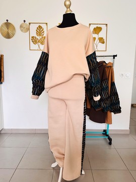 Wax hoodie and jogging pants - hoodie - high quality women's tracksuit set - wax