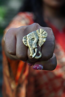 Magnifique bague en bronze « Elephant 2.0 »