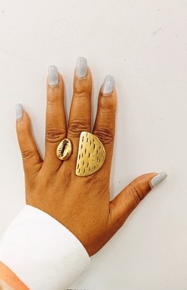 Brass ring, African ring, adjustable ring, handmade ring, statement ring, one ring